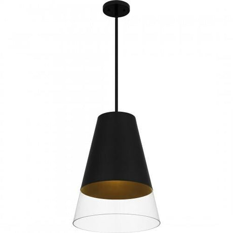 Quoizel PRG1514BBK Peregrine Mid pendant 1 light brushed black Mini Pendant