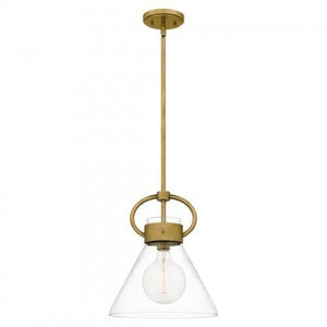 Quoizel WBS1512WS Webster Mini pendant 1 light weathered brass Mini Pendant