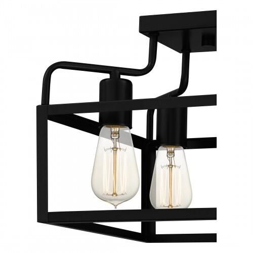 Quoizel QSF5349MBK Paulsen Semi flush 4 lights matte black Semi-Flush Mount