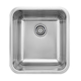 FRANKE GDX11018 Grande 19.75-in. x 21.5-in. 18 Gauge Stainless Steel Undermount Single Bowl Kitchen Sink - GDX11018 In Silk