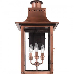 Quoizel CM8412AC Chalmers Outdoor wall lantern aged copr Outdoor Lantern