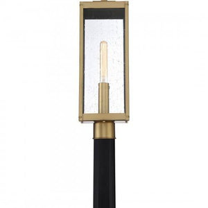 Quoizel WVR9007A Westover Outdoor post 1 light antique brass Outdoor Lantern