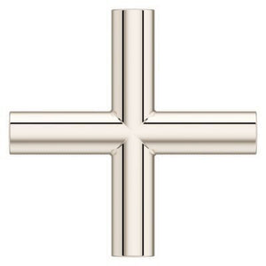 Pfister Polished Nickel Single Cross Handle for Slide Bar Kit HHL-G16TNTD