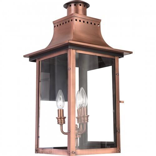 Quoizel CM8412AC Chalmers Outdoor wall lantern aged copr Outdoor Lantern