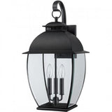 Quoizel BAN8411K Bain Outdoor wall lantern 11" mystic black Outdoor Lantern