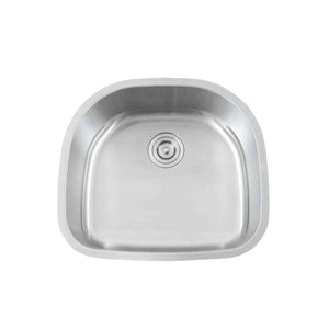 Lenova SS-CL-S3 Undermount Single Bowl 23-1/4 x 21 x 9 - Brushed Satin