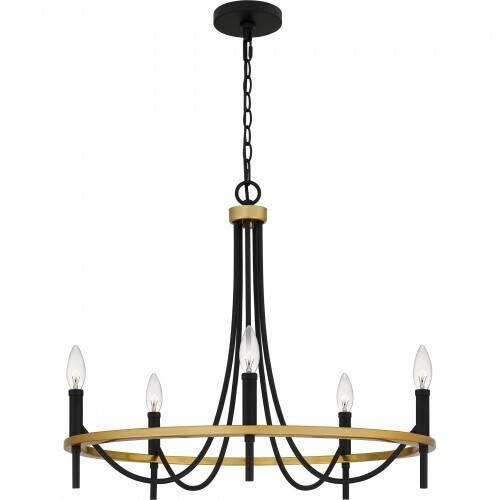 Quoizel LGR5026MBK Legare Chandelier 5 lights matte black Chandelier