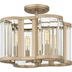 Quoizel QSF6193BGD Quoizel Semi-Flush Mount Semi flush 4 lights bronze gold Semi-Flush Mount