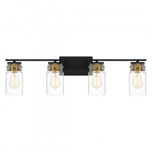 Quoizel KEE8632MBK Keesey Bath 4 lights matte black Bath