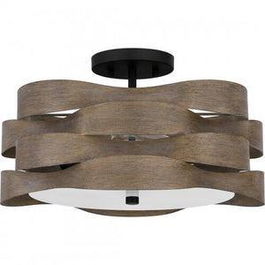 Quoizel APL1716MBK Appleton Semi flush 2 lights matte black. Semi-Flush Mount
