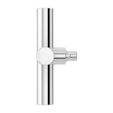 Tenet Single Cross Handle for Slide Bar Kit in Polished Chrome