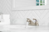 Pfirst Series 2-Handle 4" Centerset Bathroom Faucet in Brushed Nickel