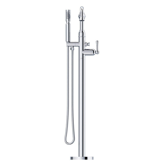 Gerber D300557BST Satin Black Traditional Floor Mount Tub Filler Trim Kit With HANDSH...