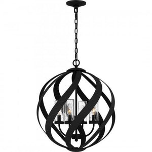 Quoizel BMS2820EK Blacksmith Pendant 4 lights earth black. Pendant
