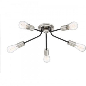 Quoizel LTT1628EK Latitude Flush mount 5lt earth black Flush Mount