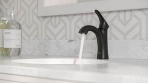 Pfister Matte Black Single Control Bathroom Faucet LG42-WR0B