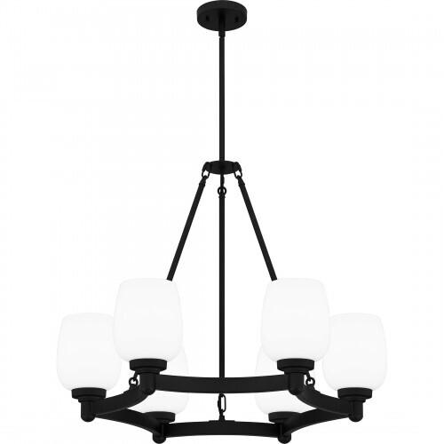 Quoizel PNG5028MBK Penning Chandelier 6 lights matte black Chandelier