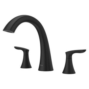 Weller 2-Handle Roman Tub Trim in Matte Black