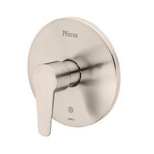Pfirst Modern Valve, Trim Only in Brushed Nickel