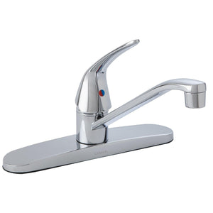 Gerber G0040210W Chrome Maxwell Se Single Handle Kitchen Faucet W/out Spray & W/ ...