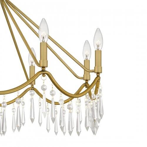 Quoizel AID5030AB Airedale Chandelier 8 lights aged brass Chandelier