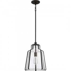 Quoizel QF5228RK Haverford Pendant 1 light rustic black Pendant