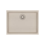 FRANKE MAG11023ADA-CHA Maris Undermount 25-in x 18.94-in Granite ADA Single Bowl Sink in Champagne In Champagne