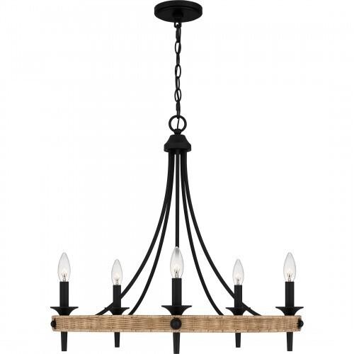 Quoizel CNI5026MBK Catania Chandelier 5 lights matte black Chandelier