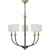 Quoizel ADY5005OZ Audley Chandelier 5 light old bronze Chandelier