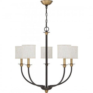 Quoizel ADY5005OZ Audley Chandelier 5 light old bronze Chandelier