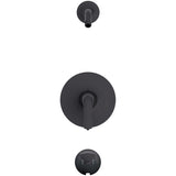 Gerber D500034LSBSTC Satin Black Lemora Tub & Shower Trim Kit, Without Showerhead