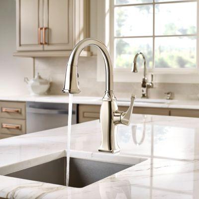 Polished Nickel Briarsfield 1-handle Pull Down Bar and Prep Faucet