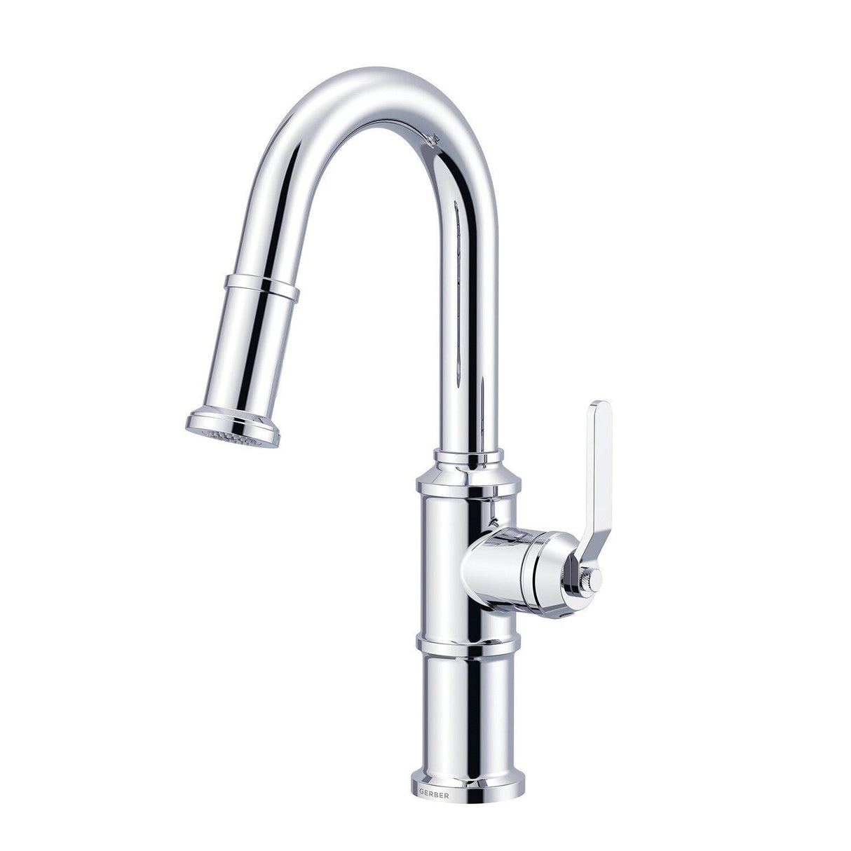 Gerber D150537SS Stainless Steel Kinzie Single Handle Pull-down Prep Faucet