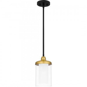 Quoizel ROW1506MBK Rowland Mini pendant 1 light matte black Mini Pendant