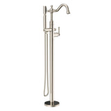 Gerber D300557BST Satin Black Traditional Floor Mount Tub Filler Trim Kit With HANDSH...