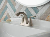 Pasadena 2-Handle 4" Centerset Bathroom Faucet in Brushed Nickel