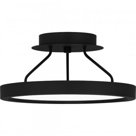 Quoizel OST1811EK Outskirts Semi flush led light earth black Semi-Flush Mount
