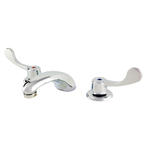 Gerber GC044154 Chrome Commercial Two Handle Widespread Lavatory Faucet W/ Wrist BL...
