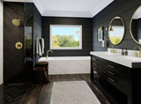 Contempra 2-Handle Roman Tub Trim Handles in Brushed Gold
