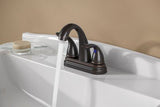 Pfirst Series 2-Handle 4" Centerset Bathroom Faucet in Tuscan Bronze