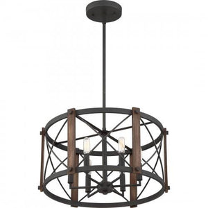 Quoizel BRO2820MK Baron Pendant 6 light marcado black Pendant