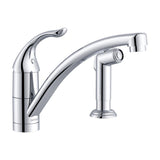 Gerber G0040012SS Stainless Steel Viper Single Handle Kitchen Faucet W/ Spray & Deck ...
