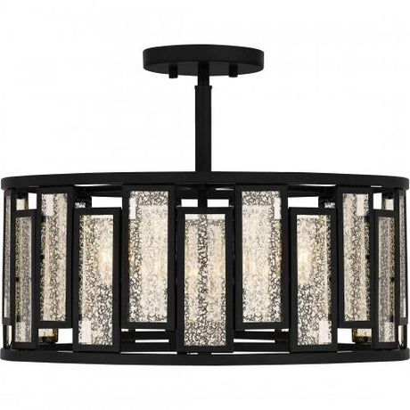 Quoizel QSF5600MBK Quoizel Semi-Flush Mount Semii  flush 4 lights matte black Semi-Flush Mount