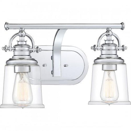 Quoizel GRT8602C Grant Bath 2 light  polished chrome Bath Light