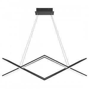 Quoizel PCNEW136MBK Newman Linear chandelier  led matte black Island Light