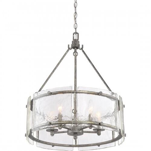 Quoizel FTS2821MM Fortress Pendant mottled silver Pendant