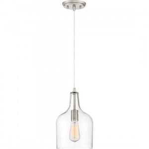 Quoizel QPP3402BN Anson Mini pendant  brushed nickel  8"d Mini Pendant