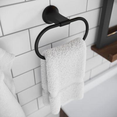 Pfister Matte Black Towel Ring BRB-PFM0B