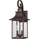 Quoizel CCR8408CU Chancellor Outdoor wall lantern 8" copper bronze Outdoor Lantern