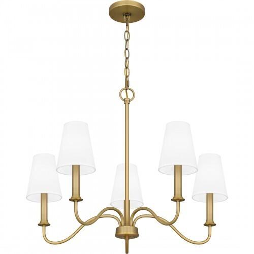 Quoizel BTY5026AB Beatty Chandelier 5 lights aged brass Chandelier